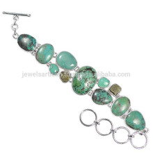 Beautiful Pyarite Tibetan Turquoise & 925 Sterling Silver Designer Bracelet for Wear